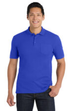 Port Authority Core Classic Pique Pocket Polo. K100P True Royal