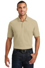 Port Authority Core Classic Pique Pocket Polo. K100P Wheat