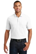 Port Authority Core Classic Pique Pocket Polo. K100P White