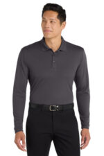 Port Authority Dry Zone UV Micro-Mesh Long Sleeve Polo K110LS Graphite