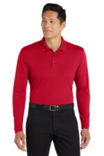 Port Authority Dry Zone UV Micro-Mesh Long Sleeve Polo K110LS Rich Red