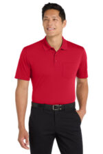 Port Authority Dry Zone UV Micro-Mesh Pocket Polo. K110P Rich Red