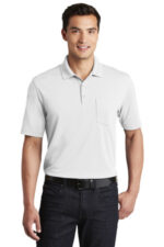 Port Authority Dry Zone UV Micro-Mesh Pocket Polo. K110P White