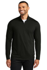Port Authority Dry Zone UV Micro-Mesh 1/4-Zip K112 Deep Black