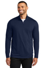 Port Authority Dry Zone UV Micro-Mesh 1/4-Zip K112 River Blue Navy