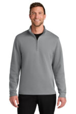Port Authority Wearever Signature Double Pique 1/4-Zip K210 Gusty Grey