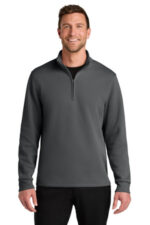 Port Authority Wearever Signature Double Pique 1/4-Zip K210 Storm Grey