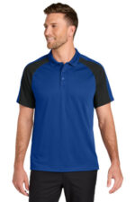 Port Authority Wearever Performance Pique Colorblock Polo K247 True Royal/ Black
