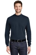 Port Authority Interlock Knit Mock Turtleneck. K321 Navy