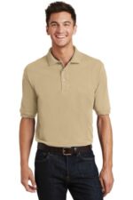 Port Authority Heavyweight Cotton Pique Polo with Pocket. K420P Stone