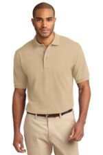 Port Authority Heavyweight Cotton Pique Polo. K420 Stone