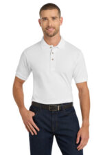 Port Authority Heavyweight Cotton Pique Polo. K420 White