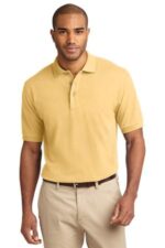 Port Authority Heavyweight Cotton Pique Polo. K420 Yellow