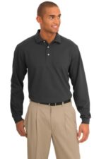 Port Authority Rapid Dry Long Sleeve Polo. K455LS Charcoal