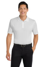 Port Authority Performance Fine Jacquard Polo. K528 White