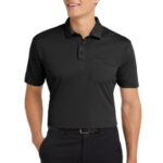 Port Authority Silk Touch Performance Pocket Polo. K540P Black