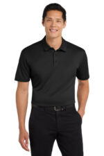 Port Authority Tall Silk Touch Performance Polo. TLK540 Black
