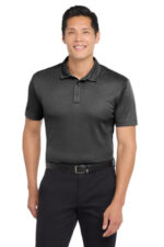 Port Authority Heathered Silk Touch Performance Polo. K542 Black Heather