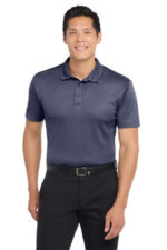 Port Authority Heathered Silk Touch Performance Polo. K542 Navy Heather