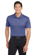 Port Authority Heathered Silk Touch Performance Polo. K542 Royal Heather