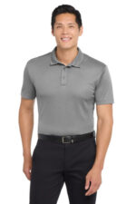 Port Authority Heathered Silk Touch Performance Polo. K542 Shadow Grey Heather