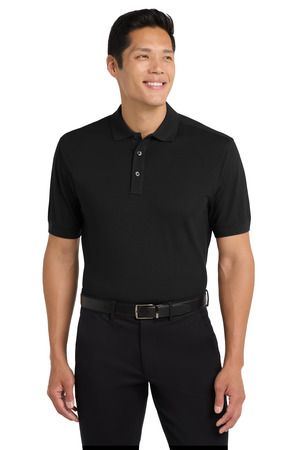 Port Authority Stretch Pique Polo. K555 Black
