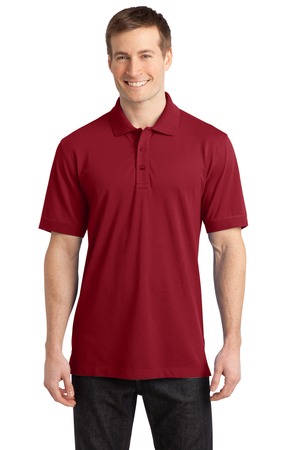 Port Authority Stretch Pique Polo. K555 Chili Red