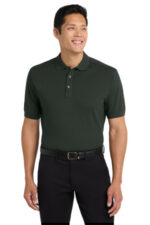 Port Authority Stretch Pique Polo. K555 Grey Smoke