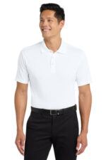 Port Authority Diamond Jacquard Polo. K569 White