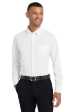 Port Authority Dimension Knit Dress Shirt. K570 White