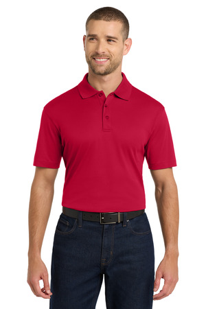 Port Authority Rapid Dry Mesh Polo. K573 Engine Red