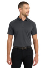 Port Authority Crossover Raglan Polo. K575 Battleship Grey