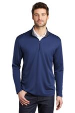 Port Authority Silk Touch Performance 1/4-Zip K584 Royal/ Steel Grey