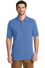 Port Authority EZCotton Polo. K8000 Blue Heather