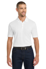 Port Authority EZCotton Polo. K8000 White