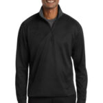 Port Authority Vertical Texture 1/4-Zip Pullover. K805 Black/ Iron Grey