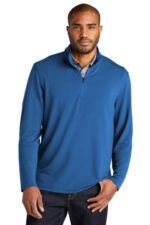 Port Authority Microterry 1/4-Zip Pullover K825 Aegean Blue