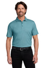 Port Authority Fine Pique Blend Polo K830 Dark Teal Heather