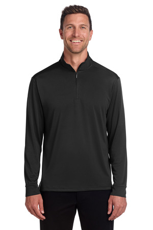 Port Authority C-FREE Snag-Proof 1/4-Zip K865 Deep Black