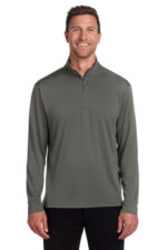 Port Authority C-FREE Snag-Proof 1/4-Zip K865 Grey Steel