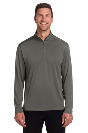 Port Authority C-FREE Snag-Proof 1/4-Zip K865 Grey Steel