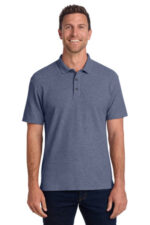Port Authority C-FREE Cotton Blend Pique Polo K867 Navy Heather