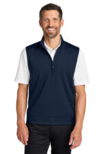 Port Authority C-FREE Double Knit 1/4-Zip Vest K880V True Navy