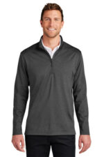 Port Authority C-FREE Double Knit 1/4-Zip K880 Grey Steel Heather