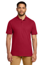 Port & Co Combed Ring Spun Pique Polo. KP1500 Red
