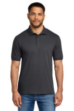 Port & Co Tall Core Blend Jersey Knit Polo. KP55T Charcoal