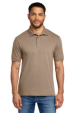 Port & Co Tall Core Blend Jersey Knit Polo. KP55T Sand