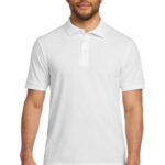 Port & Co Tall Core Blend Jersey Knit Polo. KP55T White