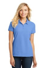 Port Authority Women's Core Classic Pique Polo. L100 Carolina Blue