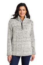 Port Authority Women's Cozy 1/4-Zip Fleece L130 Grey Heather